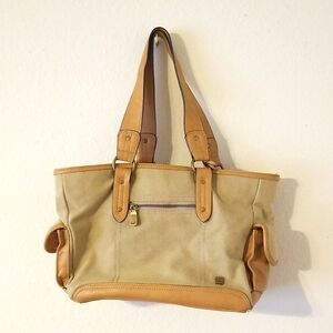 B.O.C Canvas and Leather Tote